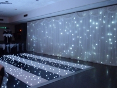 starlight backdrop and led dance floor