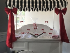 Candy cart diy with bows